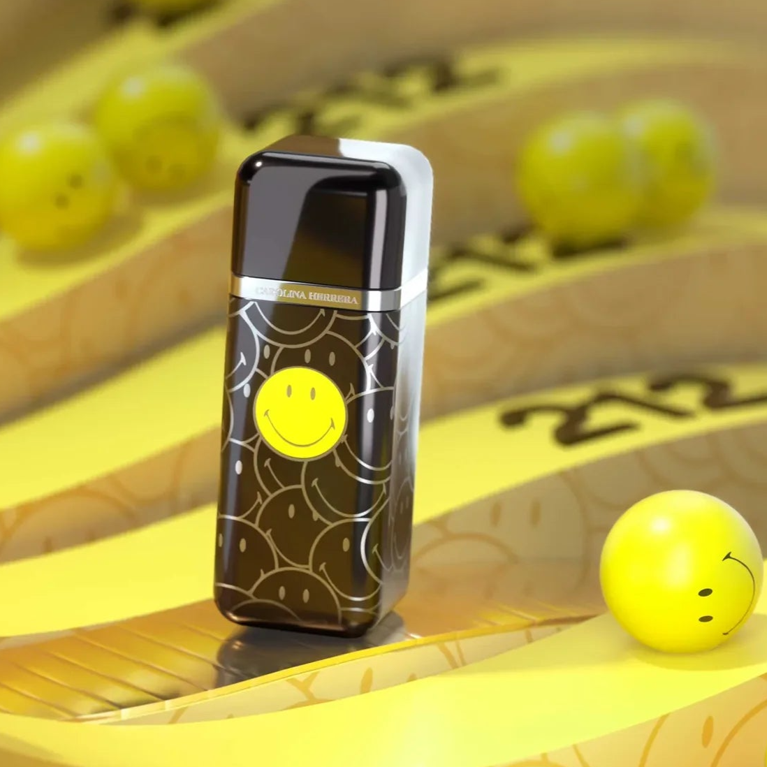 Perfume Masculino Carolina Herrera 212 VIP Black Smiley - EDP - 100ml - Tester