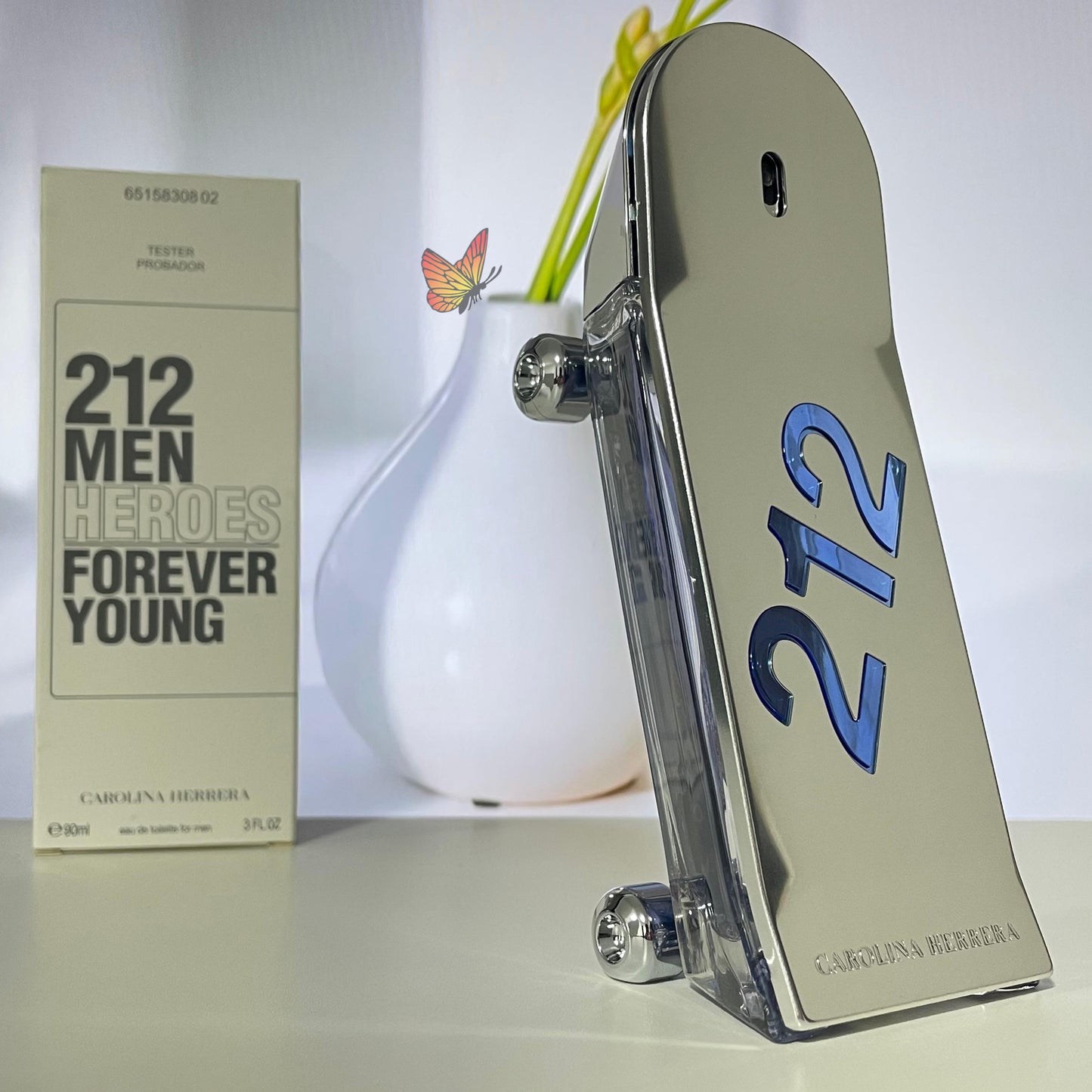 Perfume Masculino Carolina Herrera 212 MEN Heores Forever Young - Eau de Toilette - 90ml - Tester