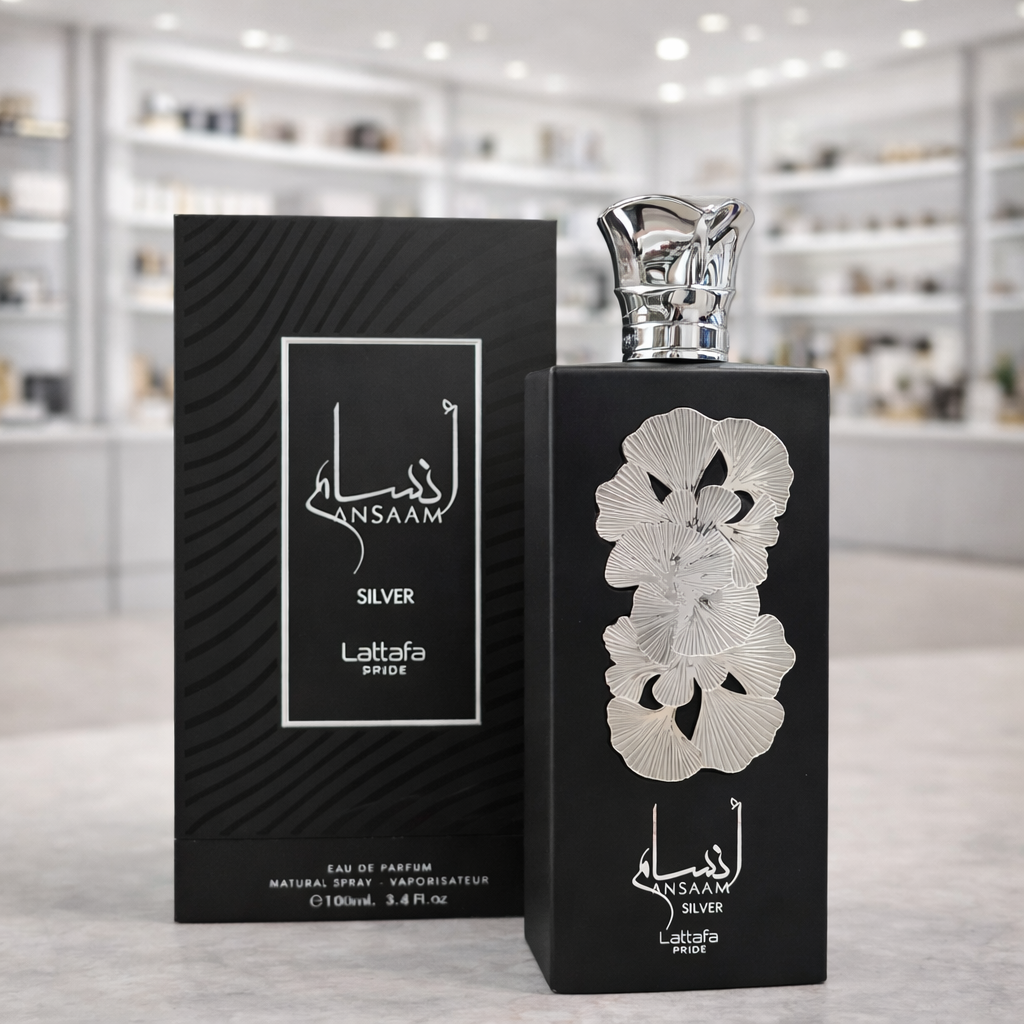Lattafa Ansaam Silver - Eau de Parfum - Masculino - 100ml
