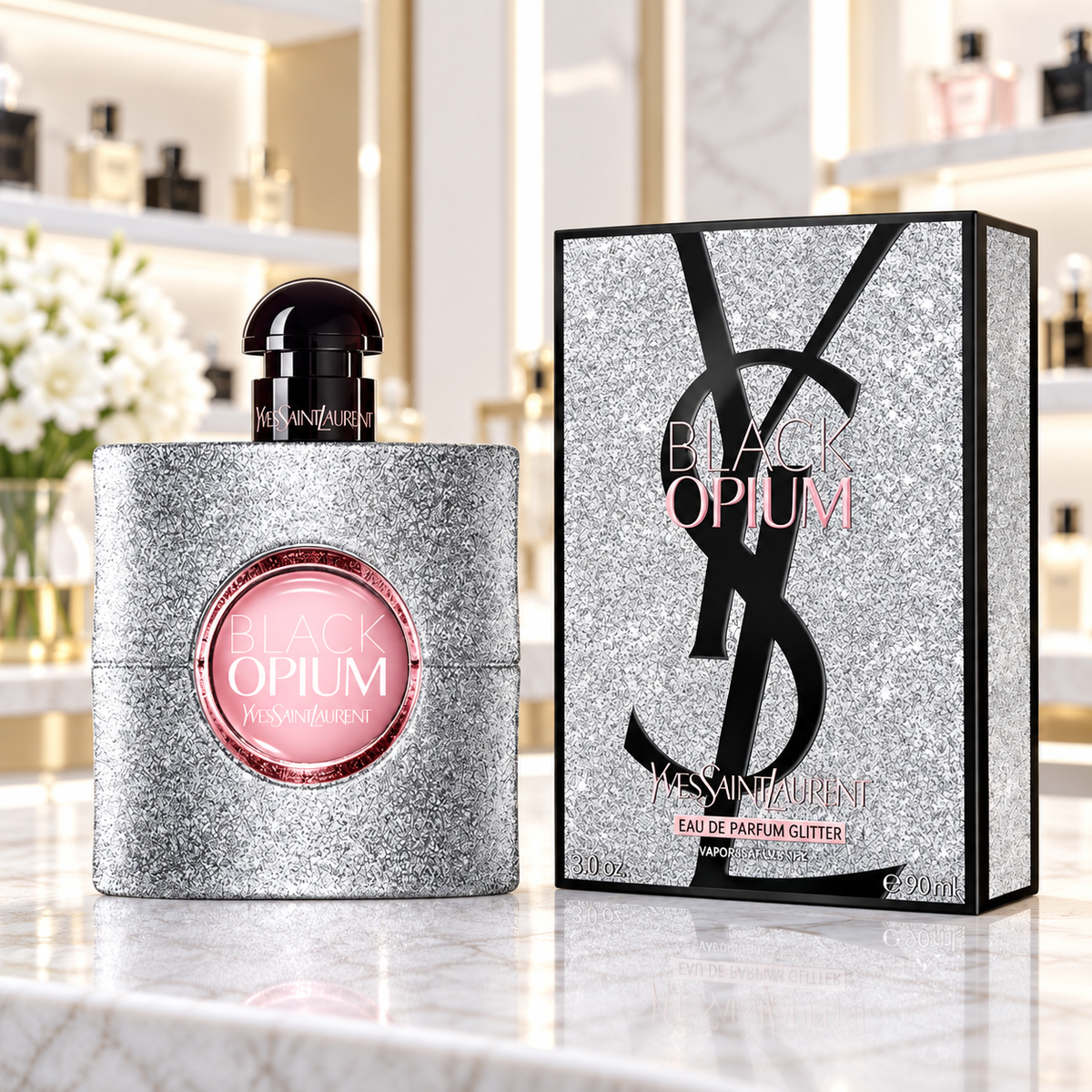 Yves Saint Laurent Black Opium Glitter - Eau de Parfum - Femenino - 90ml