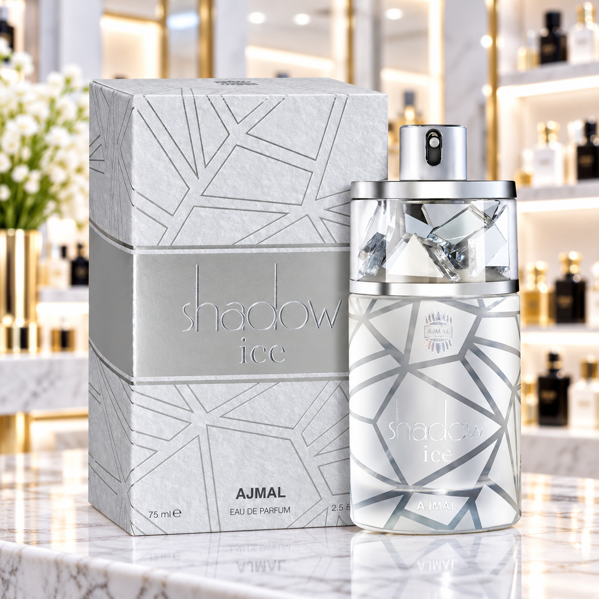 Ajmal Shadow Ice - Eau de Parfum - Unisex - 75ml