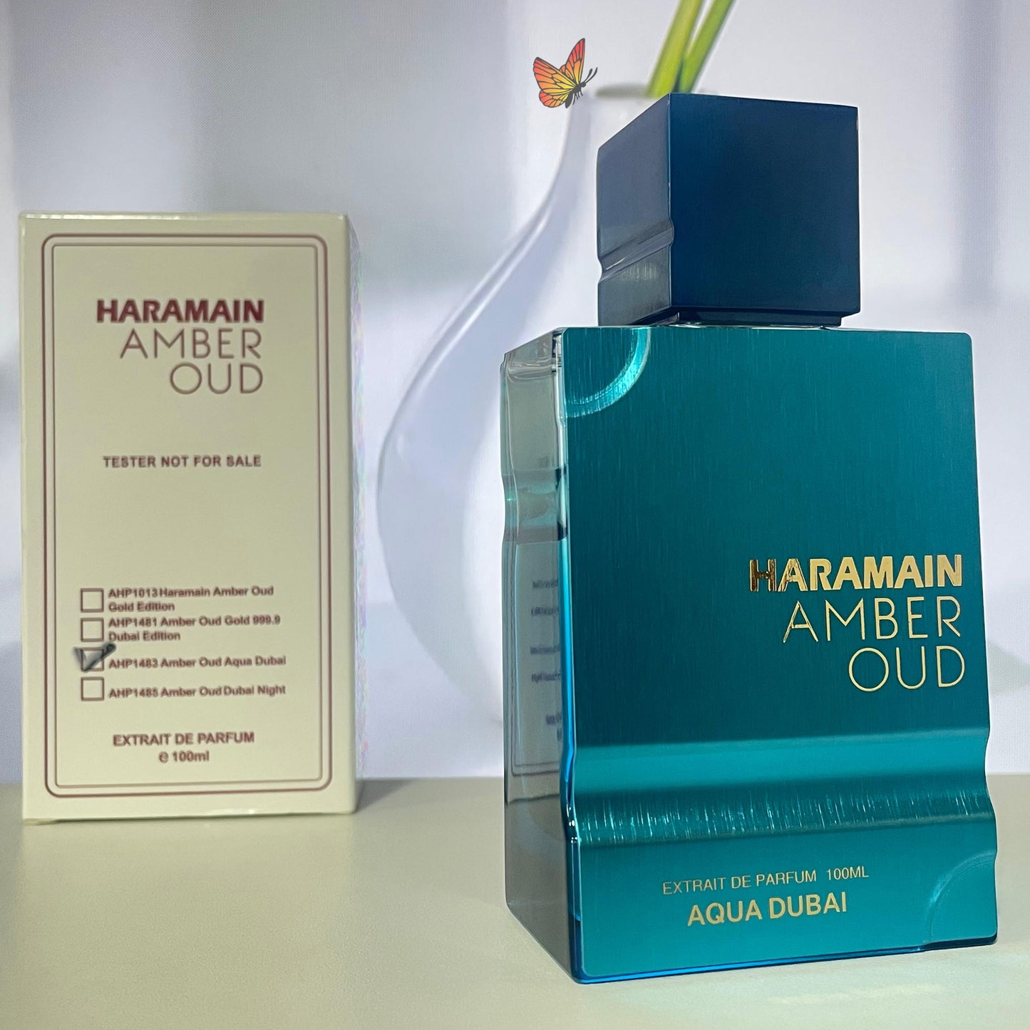 Perfume Masculino Al Haramain Amber Oud Aqua Dubai - Eau de Parfum - 100ml - Tester