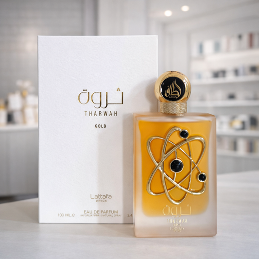 Perfume Femenino Lattafa Tharwah Gold -  Eau de Parfum - 100ml