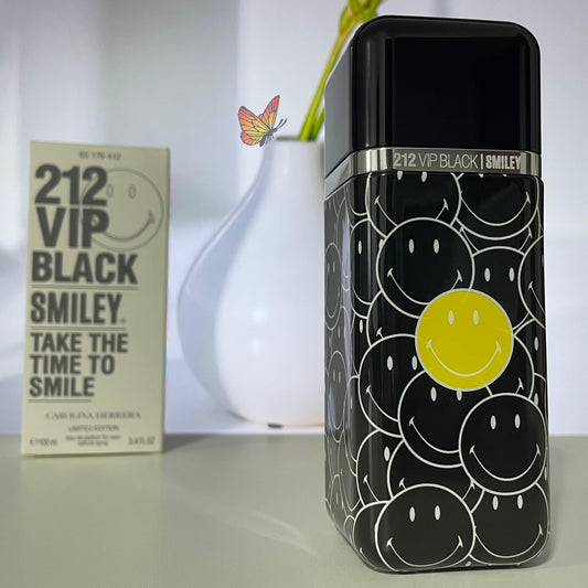 Perfume Masculino Carolina Herrera 212 VIP Black Smiley - EDP - 100ml - Tester