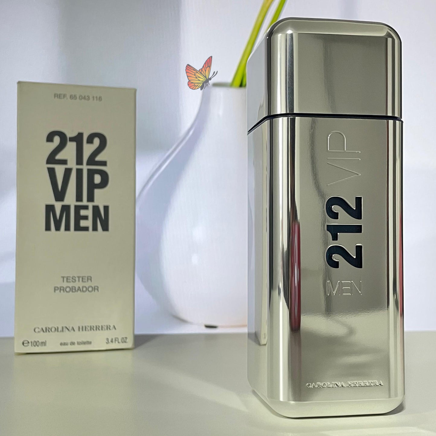 Perfume Masculino Carolina Herrera 212 VIP MEN - Eau de Toilette - 100ml - Tester