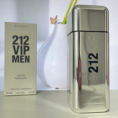 Perfume Masculino Carolina Herrera 212 VIP MEN - Eau de Toilette - 100ml - Tester