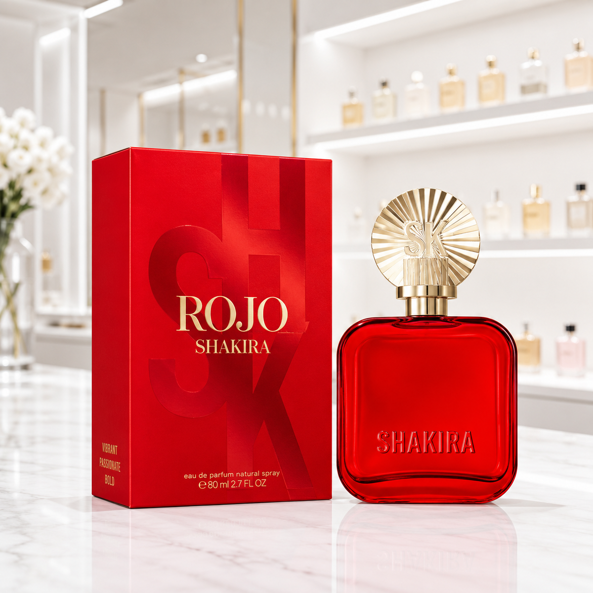Shakira Rojo - Eau de Parfum - Femenino - 80ml