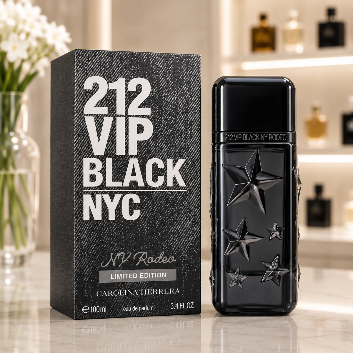 Carolina Herrera 212 VIP Black Rodeo Edition - Eau de Parfum - Masculino - 100ml