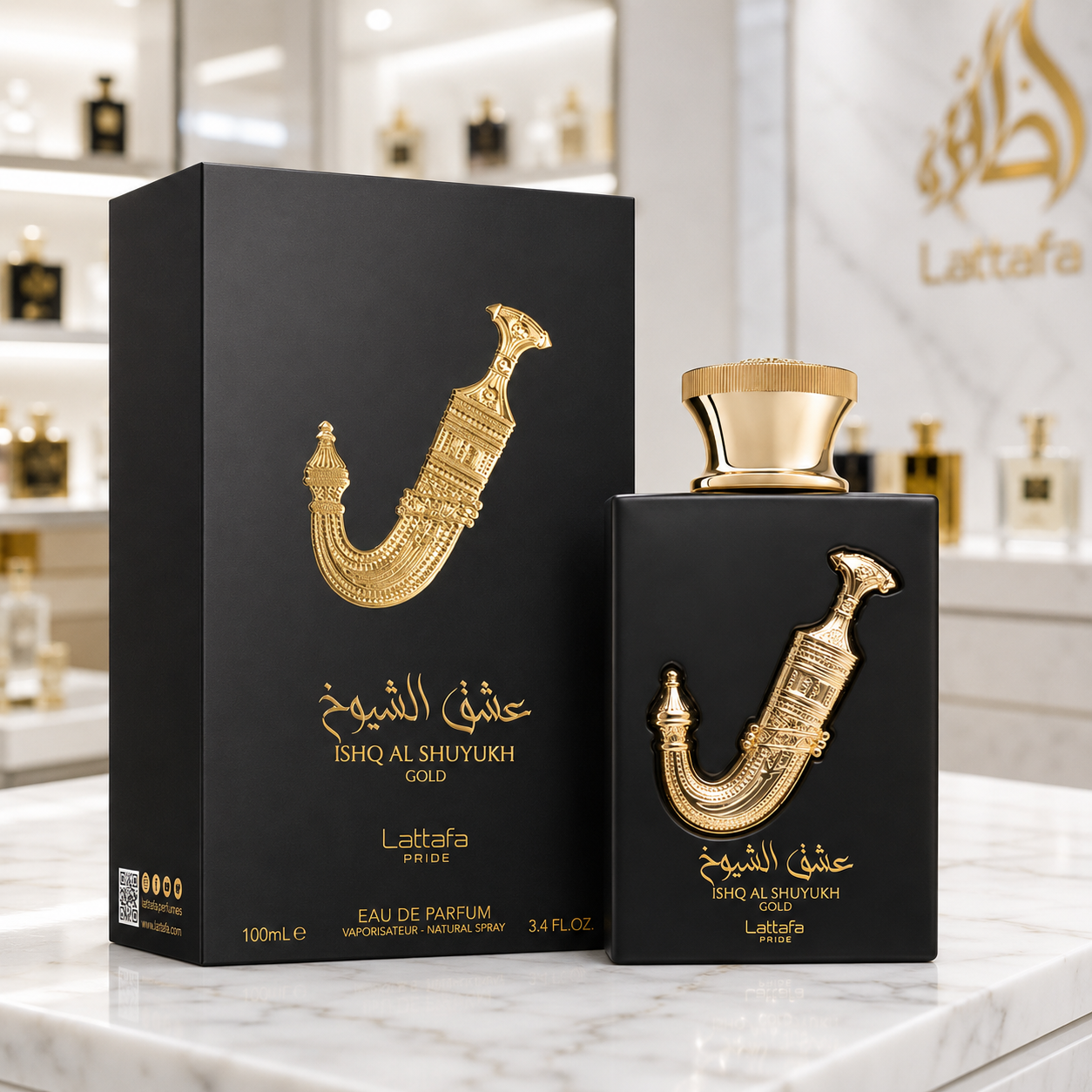 Perfume Masculino Lattafa Pride Ishq Al Shuyukh Gold - Eau de Parfum - 100ml