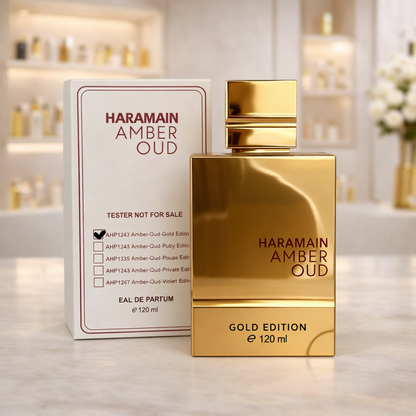 Perfume Unisex Haramain Amber Oud Gold Edition - Eau de Parfum - 120ml - Tester