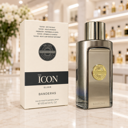 Antonio Banderas The Icon Elixir - Eau de Parfum - Masculino - 100ml - TESTER