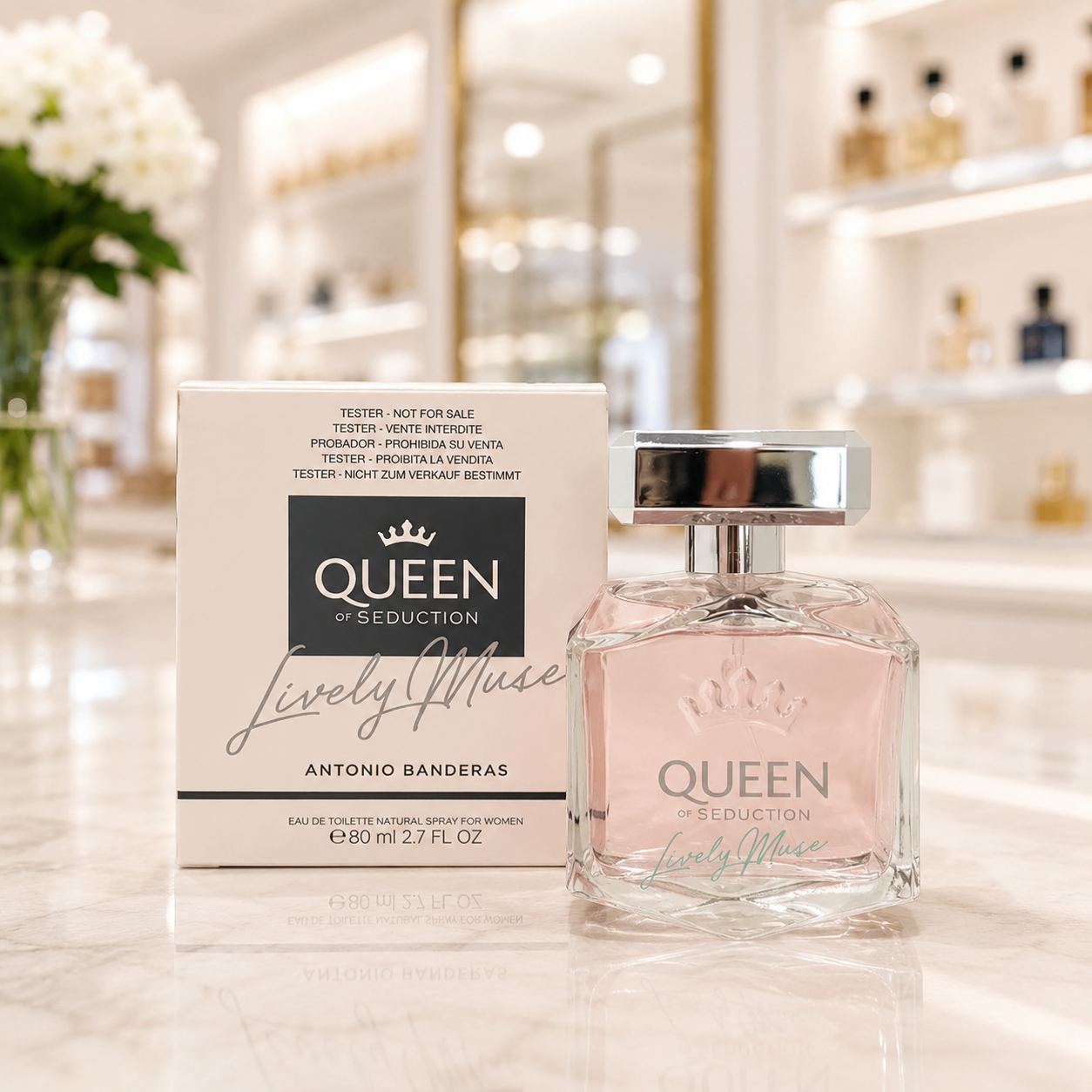 Perfume Femenino Antonio Banderas Queen Of Seduction Lively Muse - Eau de Toilette - 80ml - Tester