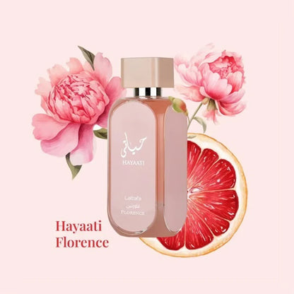 Perfume Femenino Lattafa Hayaati Florence - Eau de Parfum - 100ml