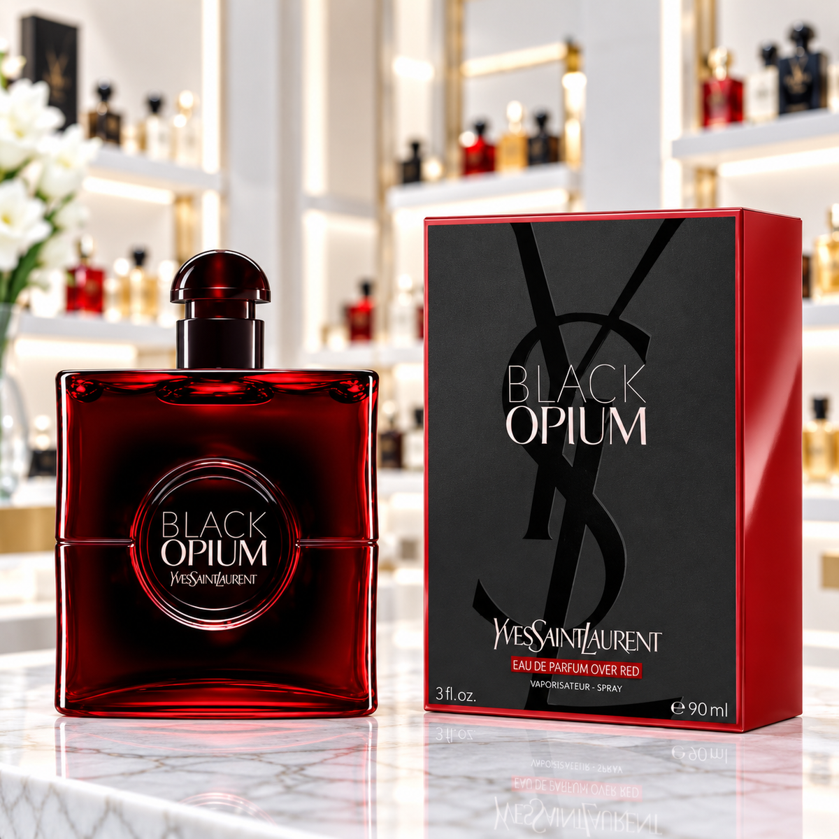 Yves Saint Laurent Black Opium Over Red - Eau de Parfum - Femenino - 90ml