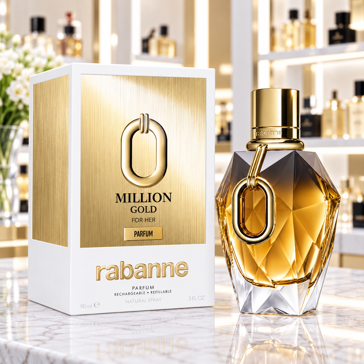Paco Rabanne Million Gold - Parfum - Femenino - 90ml