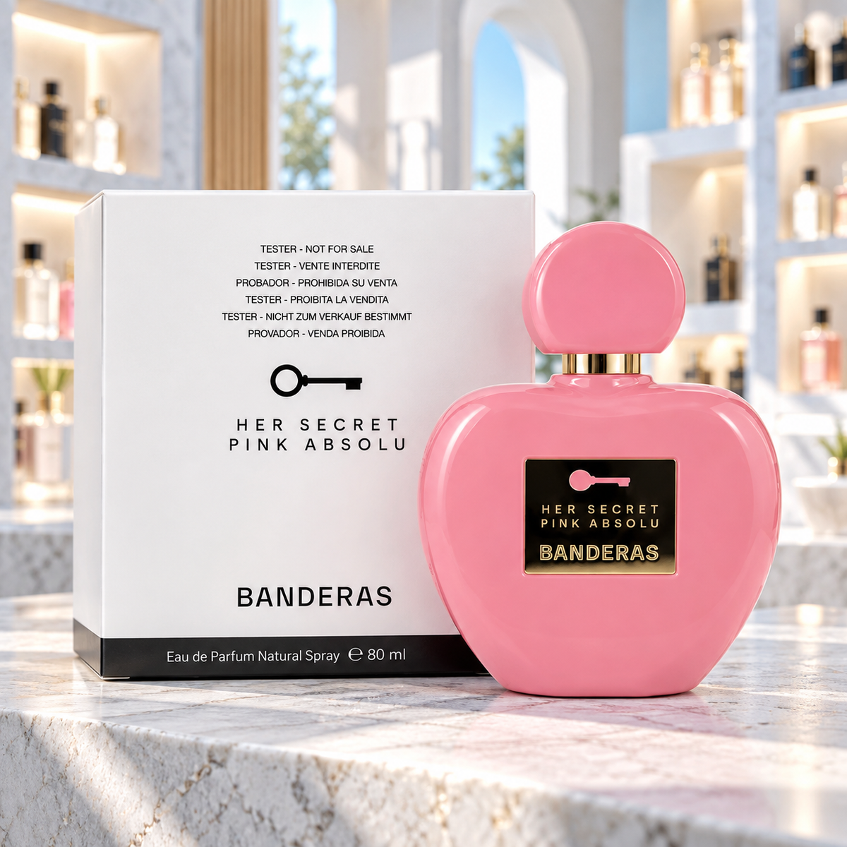 Antonio Banderas Her Secret Pink Absolu - Eau de Parfum - 80ml - TESTER