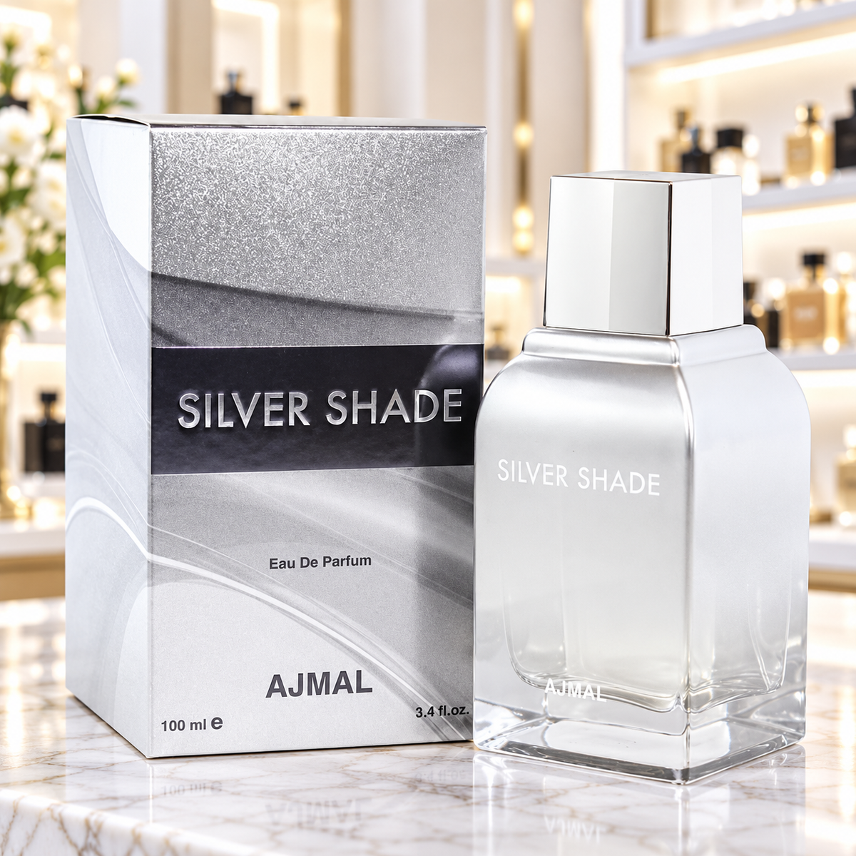 Ajmal Silver Shade - Eau de Parfum - Unisex - 100ml