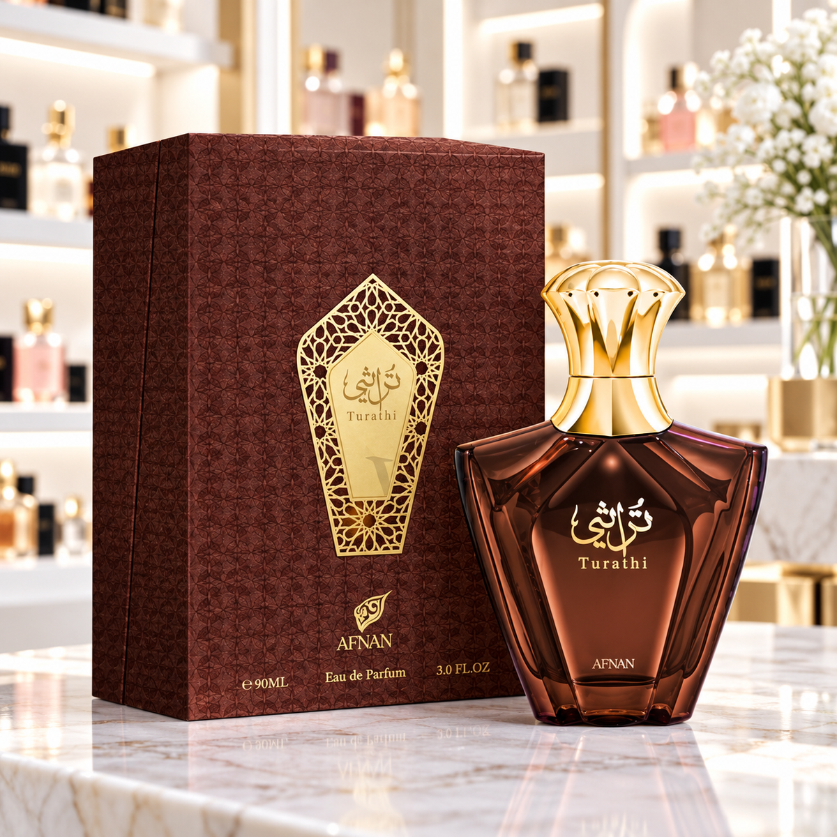 Afnan Turathi Brown - Eau de Parfum - Masculino - 90ml