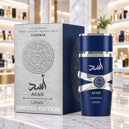 Lattafa Asad Zanzíbar Limited Edition - Eau de Parfum - Masculino - 100ml