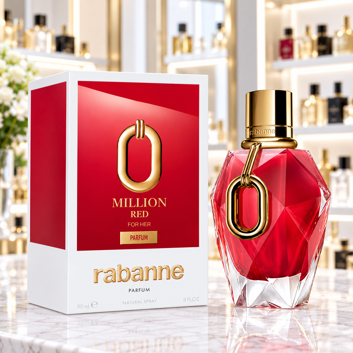 Paco Rabanne Million Gold Red - Parfum - Femenino - 90ml