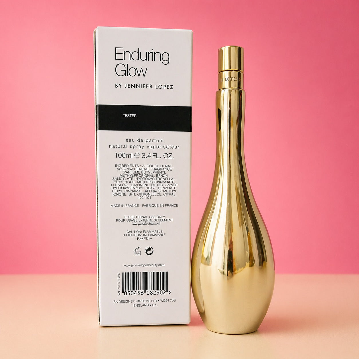 Perfume Femenino Jennifer López JLO Glow Enduring - Eau de Toilette - 100ml - Tester